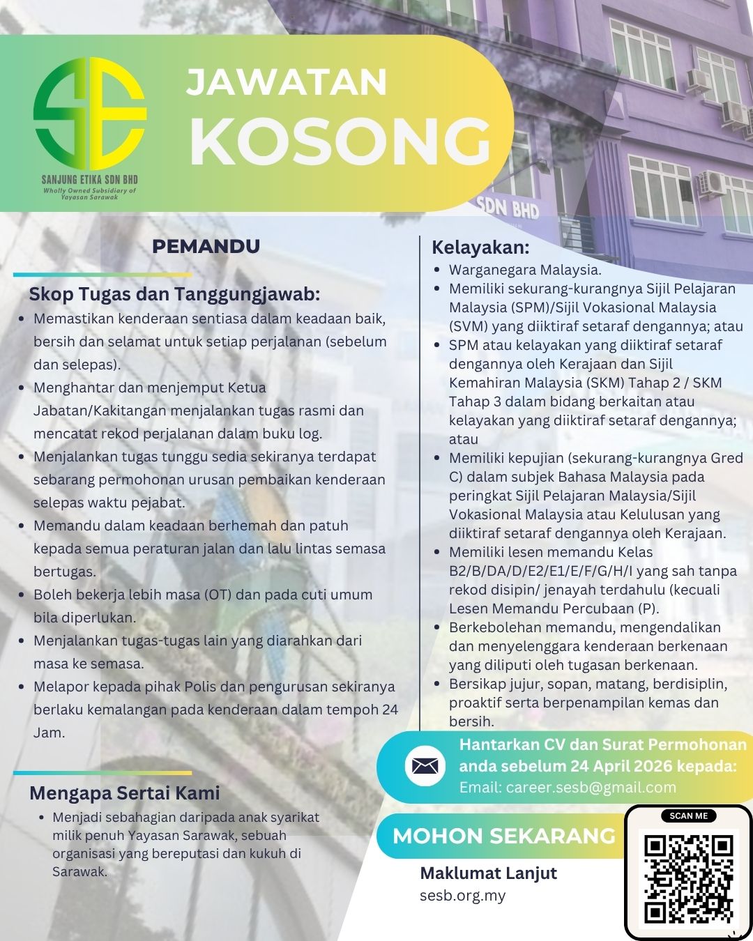 Iklan Jawatan Pemandu